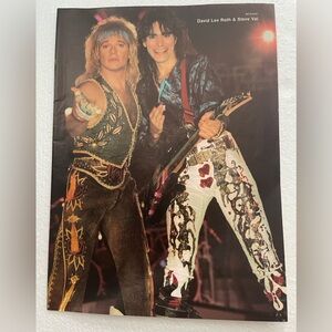 David Lee Roth & Steve Vai Rock Pinup — Colorful Stage Style